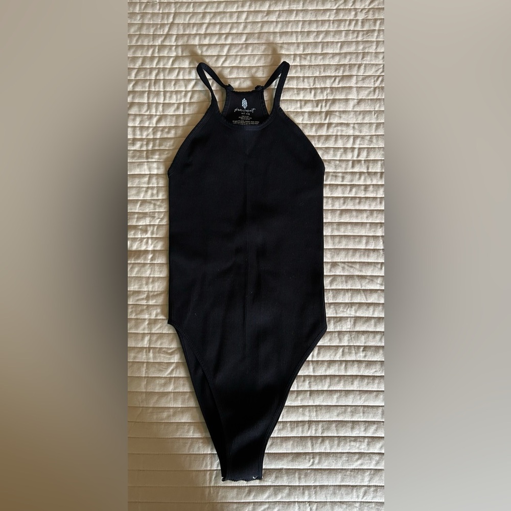 Free People Movement Ribbed Racerback Bodysuit